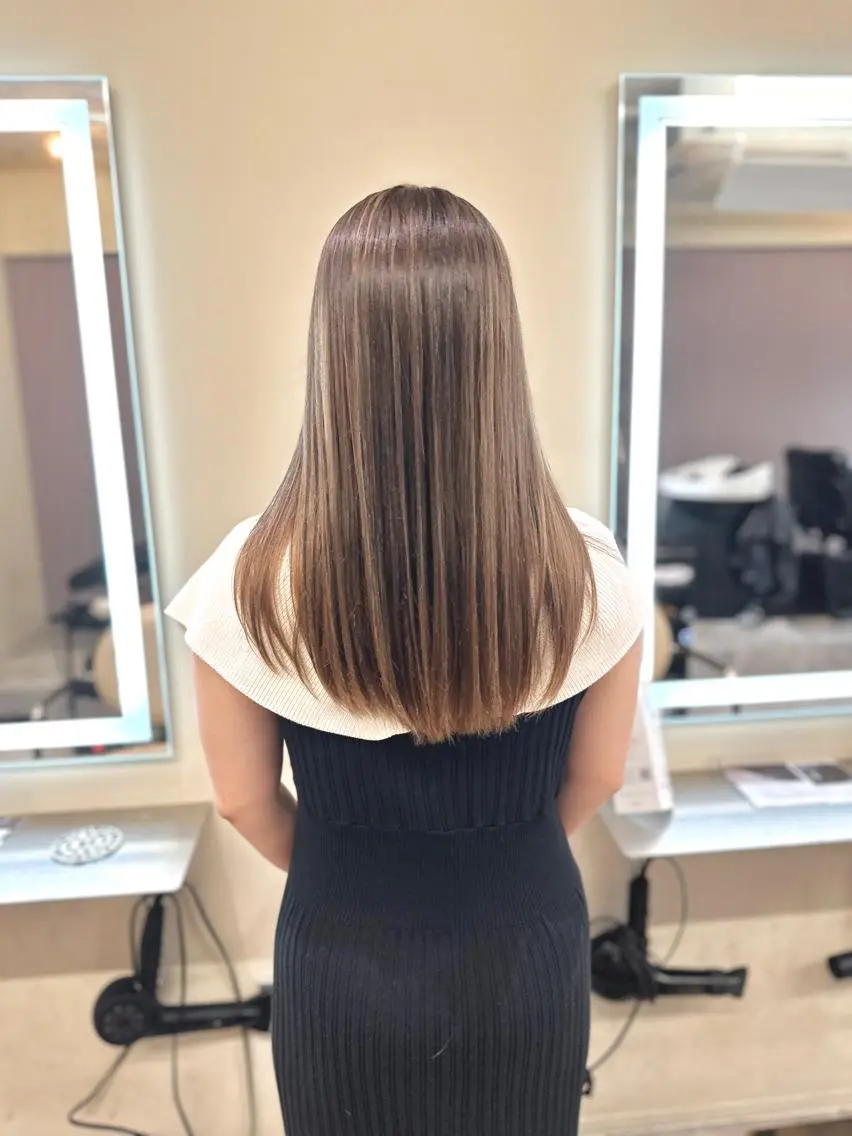 ロング カラー カット ヘアカラー トリートメント opus 店長大和 レイヤー/赤み消しのヘアスタイル