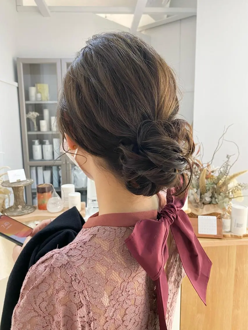 ロング カラー ヘアアレンジ ひなの .のその他イメージ