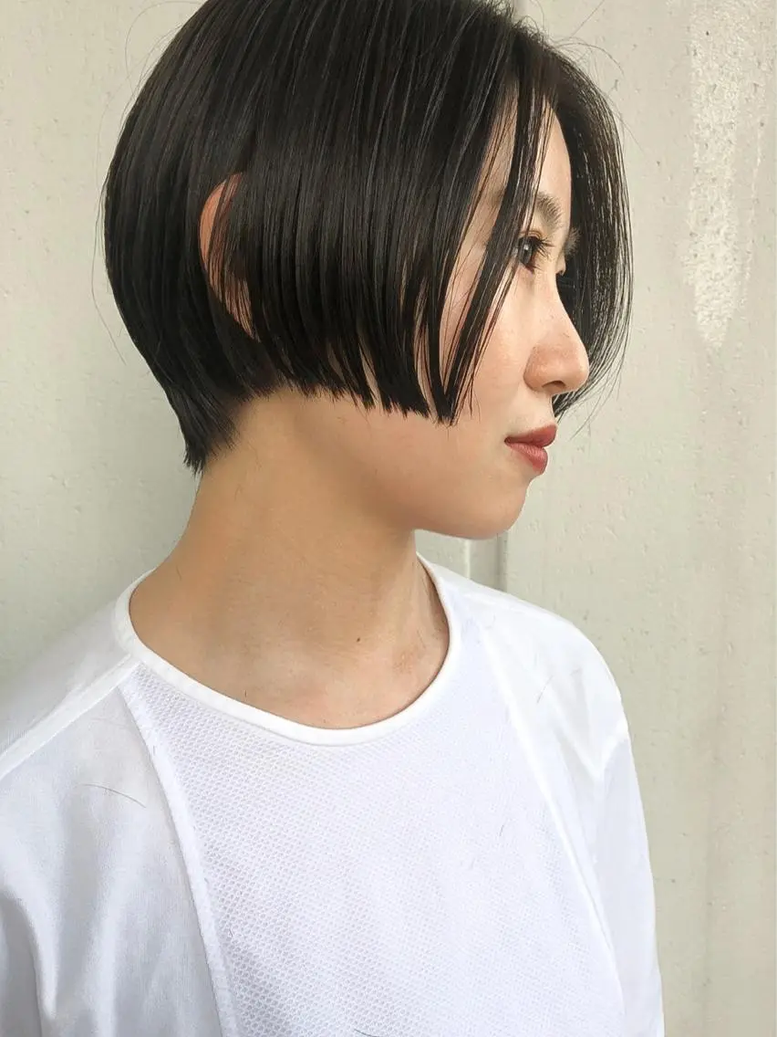 ショート カラー アッシュ ダークアッシュ ショートヘア カット ヘアカラー トリートメント 村上雅人 ナチュラルモードのヘアスタイル