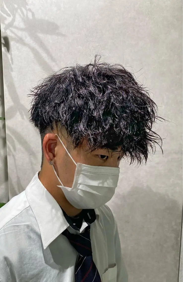パーマ メンズ カット パーマ お洒落カジュアル🍃 まなとのヘアスタイル