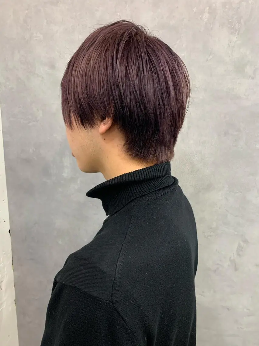 ショート カラー メンズ チバ ヒロトのヘアスタイル