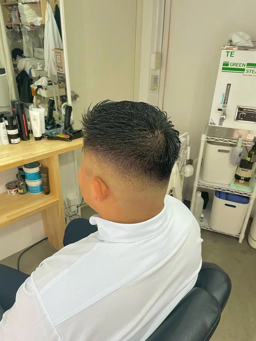ショート メンズ フェードカット スキンフェード カット 💈メンズパーマ💈 ナカザワ リョウのヘアスタイル