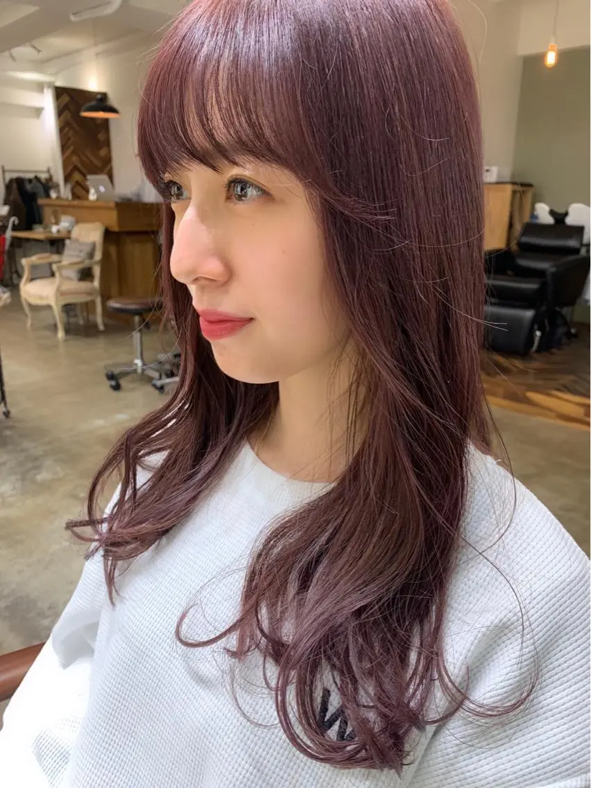 ロング カラー ブリーチ ケアブリーチ ラベンダーカラー HARUKA ⭐️モデル募集中⭐️のヘアスタイル