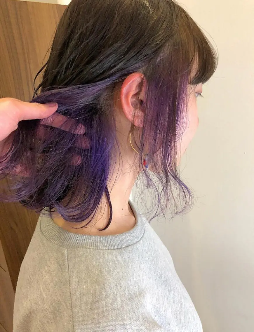 ミディアム カラー ヘアカラー トリートメント MIZUHO / ダブルカラー髪質改善のヘアスタイル