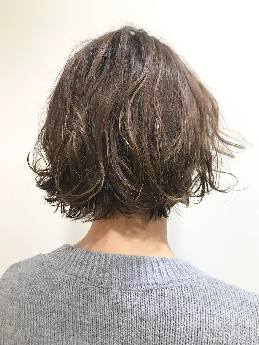 ショート カラー パーマ カット パーマ トリートメント レイヤー/似合わせ TAKUYAのヘアスタイル