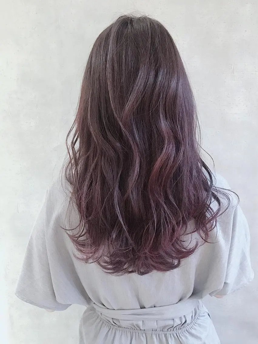 セミロング カラー アディクシーカラー ブリーチ ケアブリーチ ダブルカラー ハイライトカラー MOU namba ムウナンバのヘアスタイル