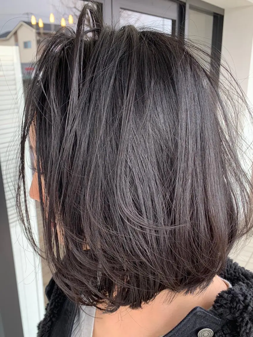 ミディアム カラー GLITTER笠原店 グリッターカサハラのヘアスタイル