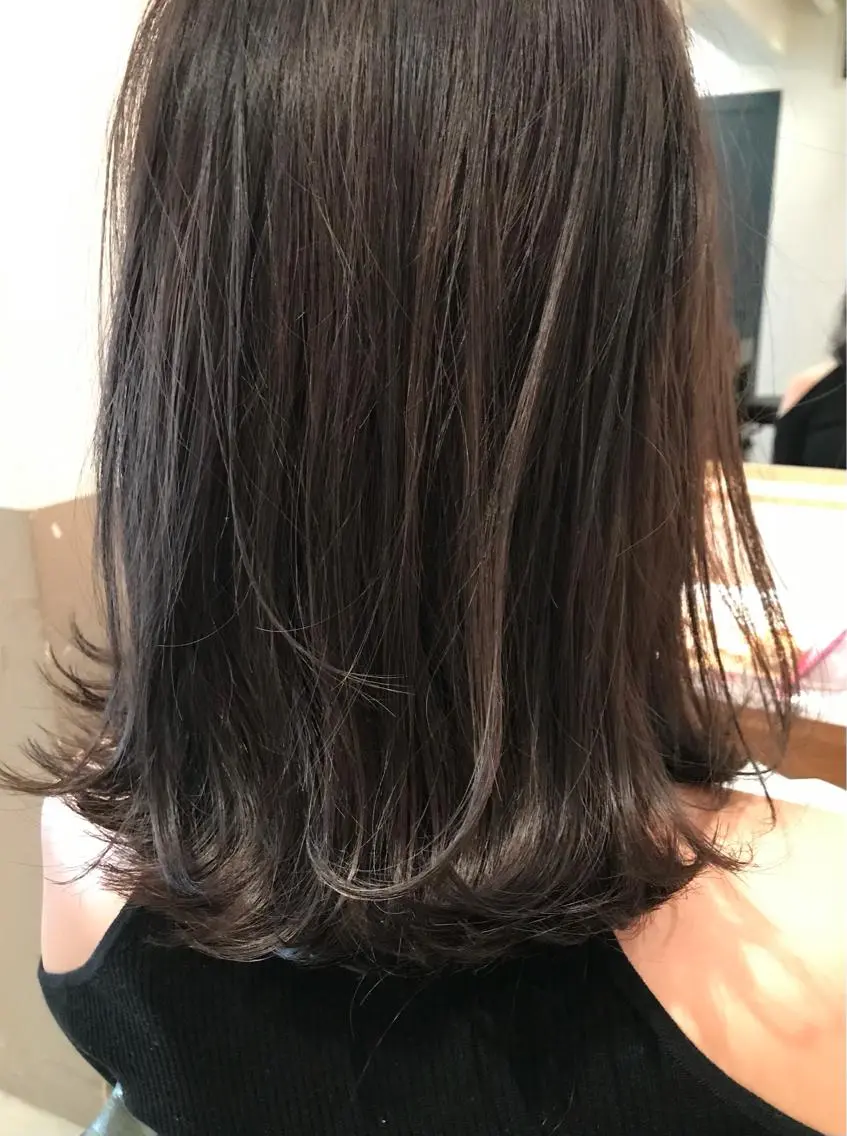 ミディアム カラー 髪質改善 makiuchiのヘアスタイル