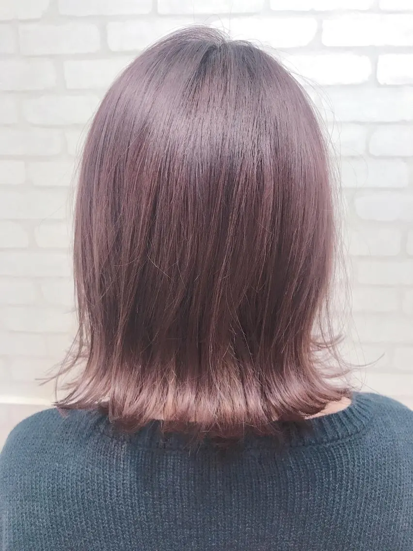 ミディアム カラー 髪質改善【due hair】砂川 翔のヘアスタイル