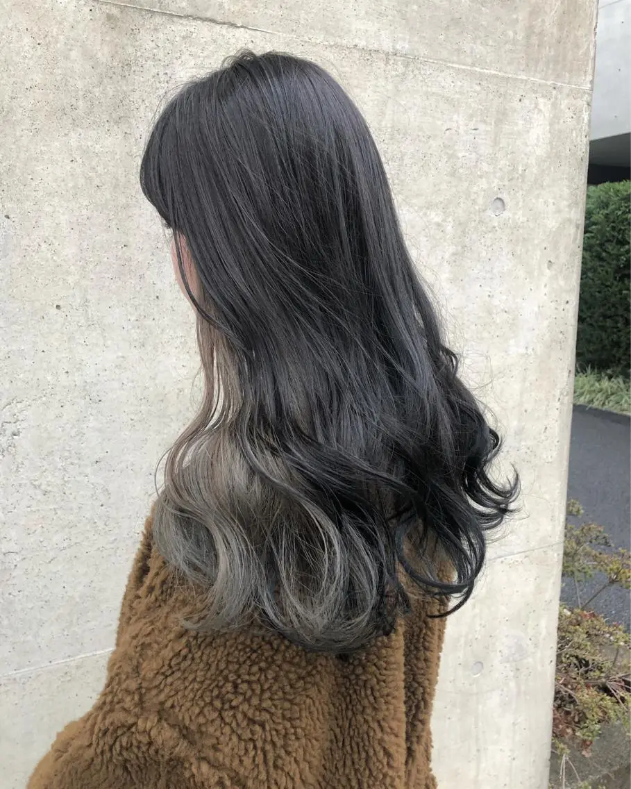 ロング カラー ブリーチ インナーカラー 🌸透明感艶 カラー🌸Yuukiのヘアスタイル