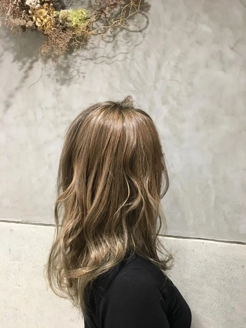 ロング カラー 落合 優樹のヘアスタイル