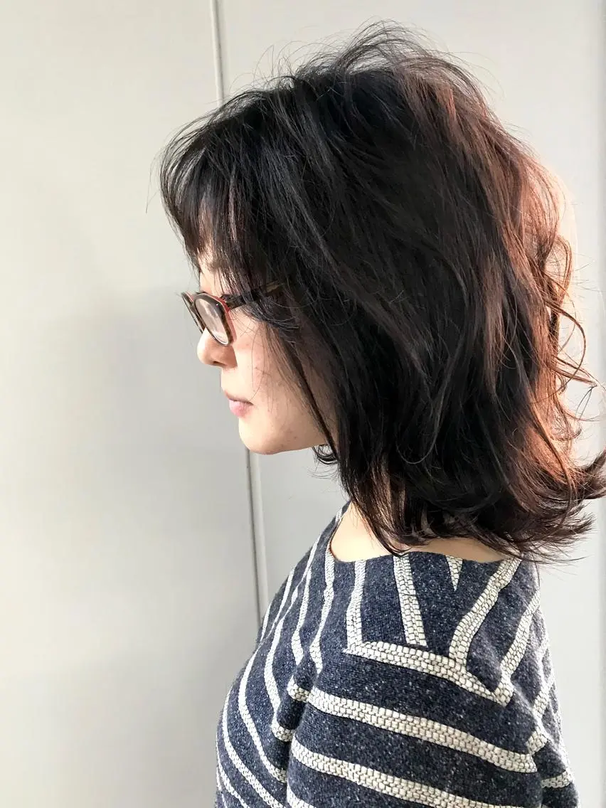 セミロング カラー KOOKI スティードトーキョーのヘアスタイル