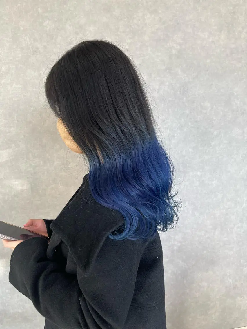 ミディアム カラー カット ヘアカラー トリートメント 一ノ瀬 暁のヘアスタイル