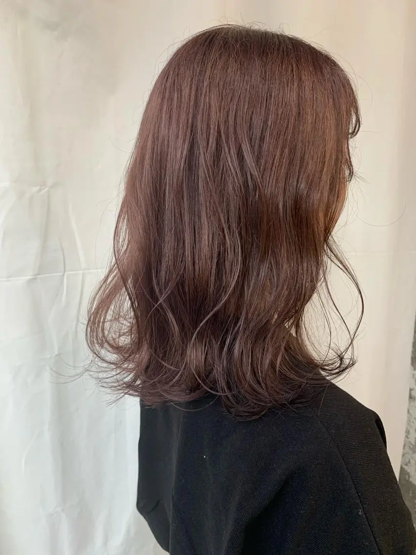 セミロング カラー 髙塚碧🇰🇷 韓国ヘア🎗️のヘアスタイル