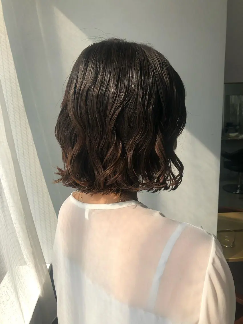 ショート パーマ カット パーマ ロングパーマ木村 ボブパーマのヘアスタイル
