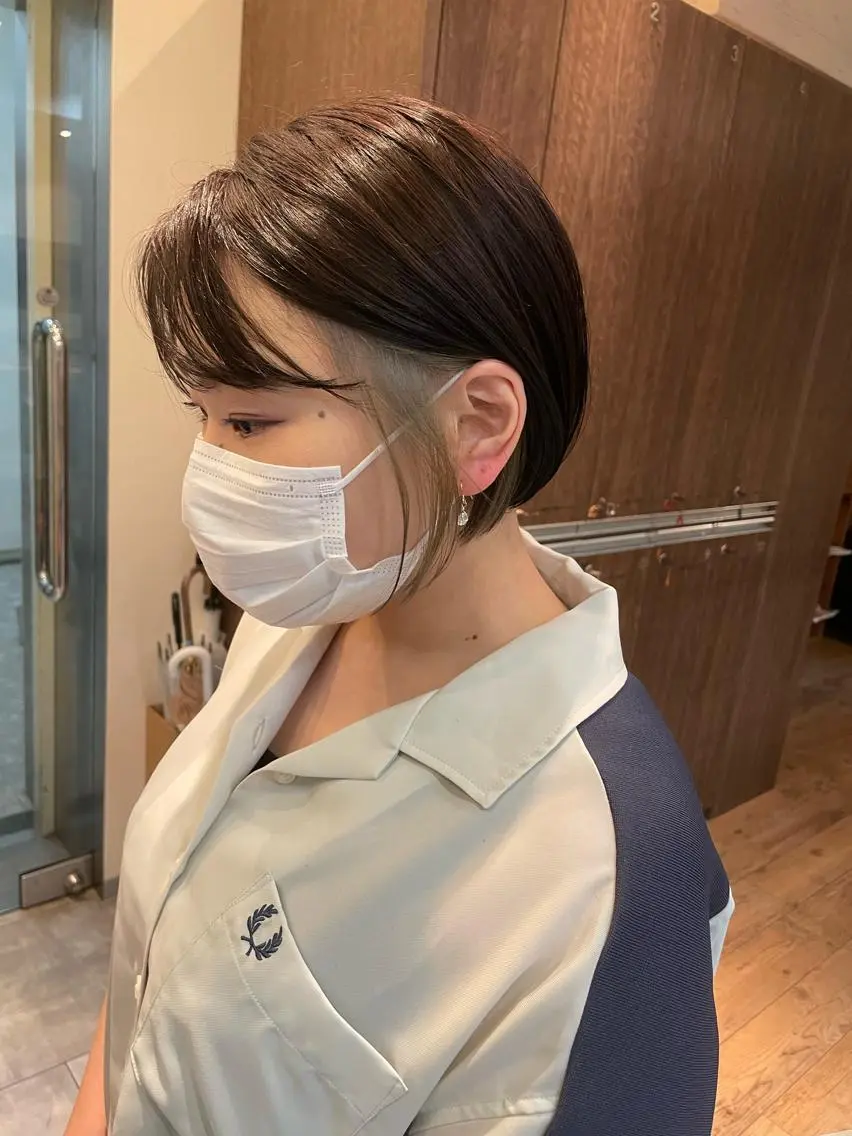ショート カラー ヘアカラー トリートメント 福田 ジュンキのヘアスタイル