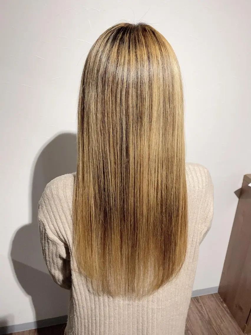 カラー ハイライトカラー くせ改善師 髪質改善師ゴトウのヘアスタイル