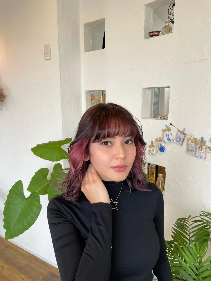ミディアム カラー ヘアカラー 🌸小掛🌸 豊橋外国人風カラーのヘアスタイル