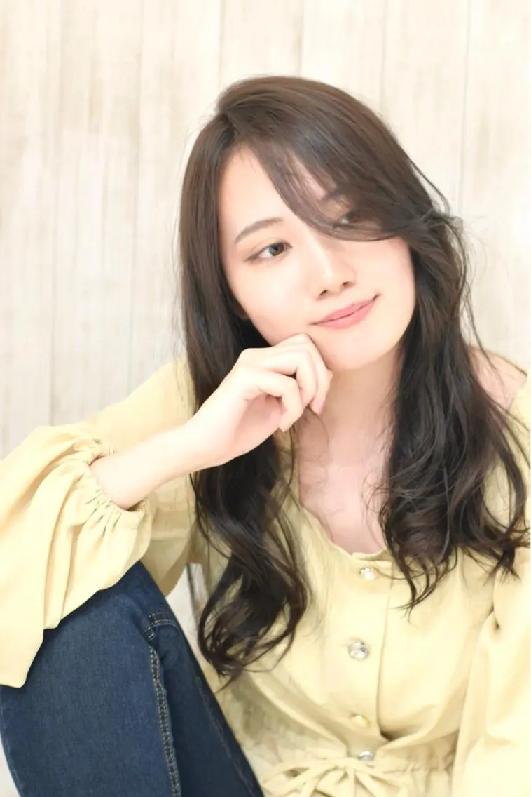 ロング パーマ カット ヘアカラー トリートメント 石沢 知康のヘアスタイル