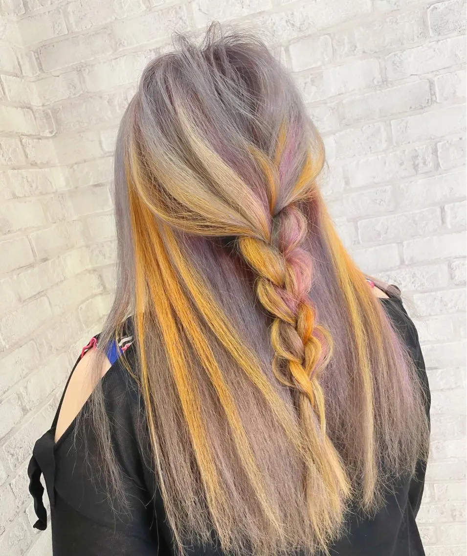 ロング カラー ヘアアレンジ ブリーチ カット ヘアカラー トリートメント 秋山 幸太のヘアスタイル