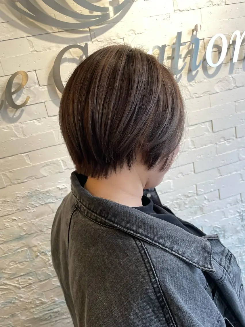 ショート カラー ショートボブ ハイライトカラー ボブ ハイライト ショートヘア カット ヘアカラー 🌕ボブ/髪質改善 /レイヤー🌕悠人のヘアスタイル