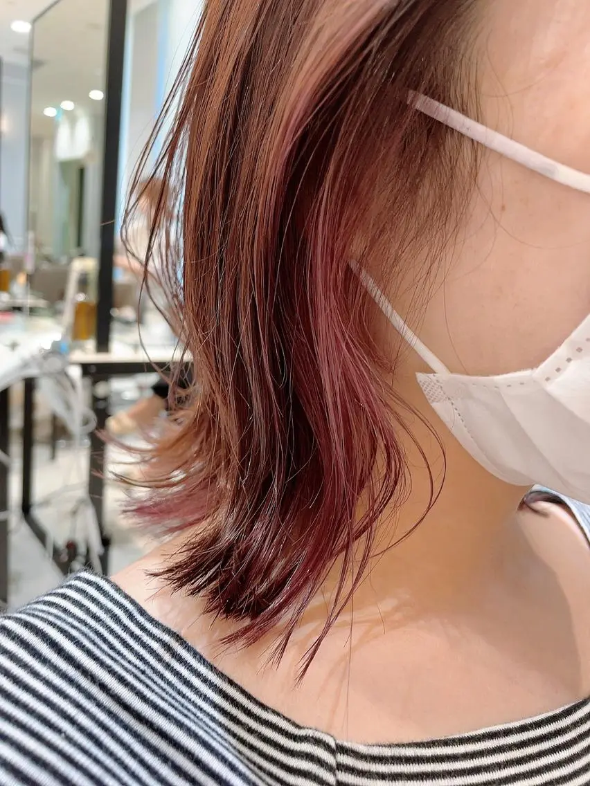 ミディアム カラー インナーカラー カット ヘアカラー トリートメント 🦖鶴岡 香純🦖のヘアスタイル
