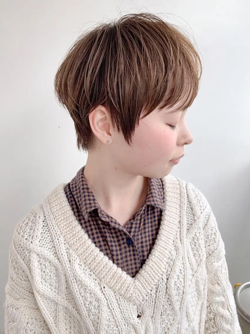 ショート カラー カット ヘアカラー トリートメント ショート/レイヤー なら石井知希のヘアスタイル