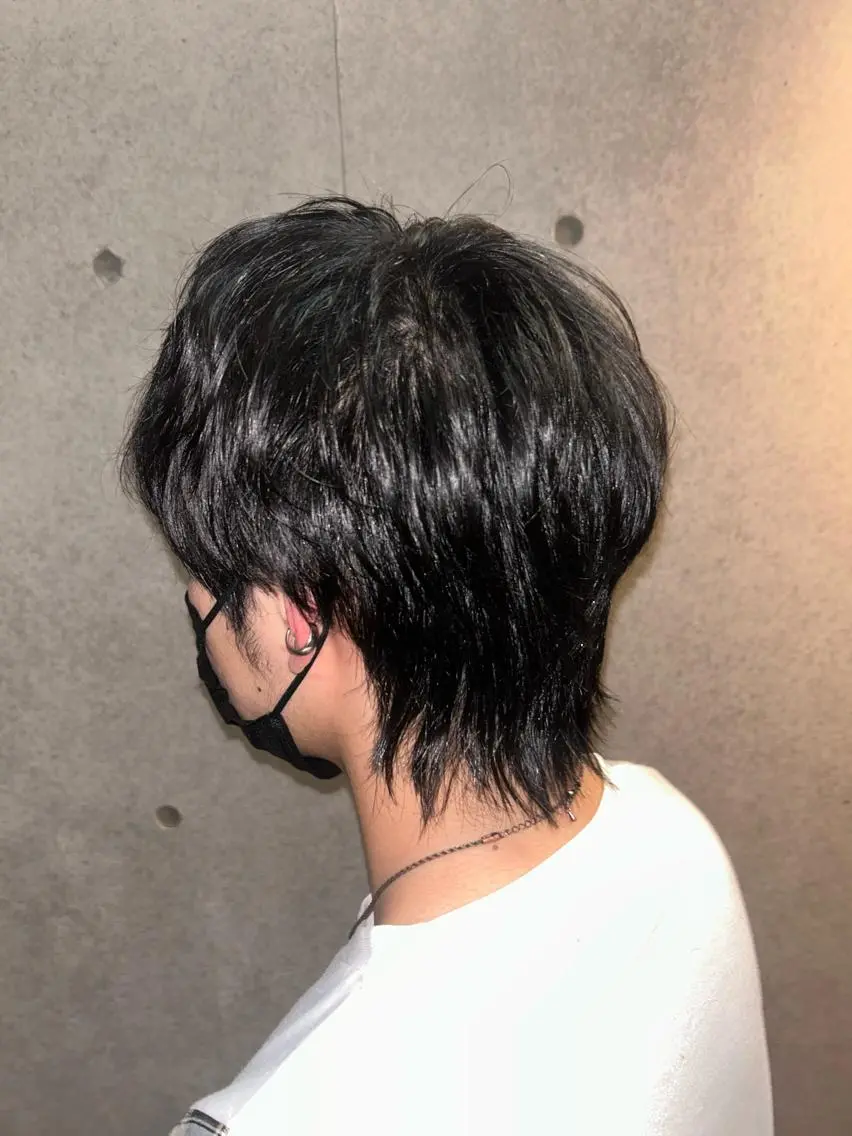 メンズ メンズウルフカット ウルフカット 阪口 依美奈のヘアスタイル