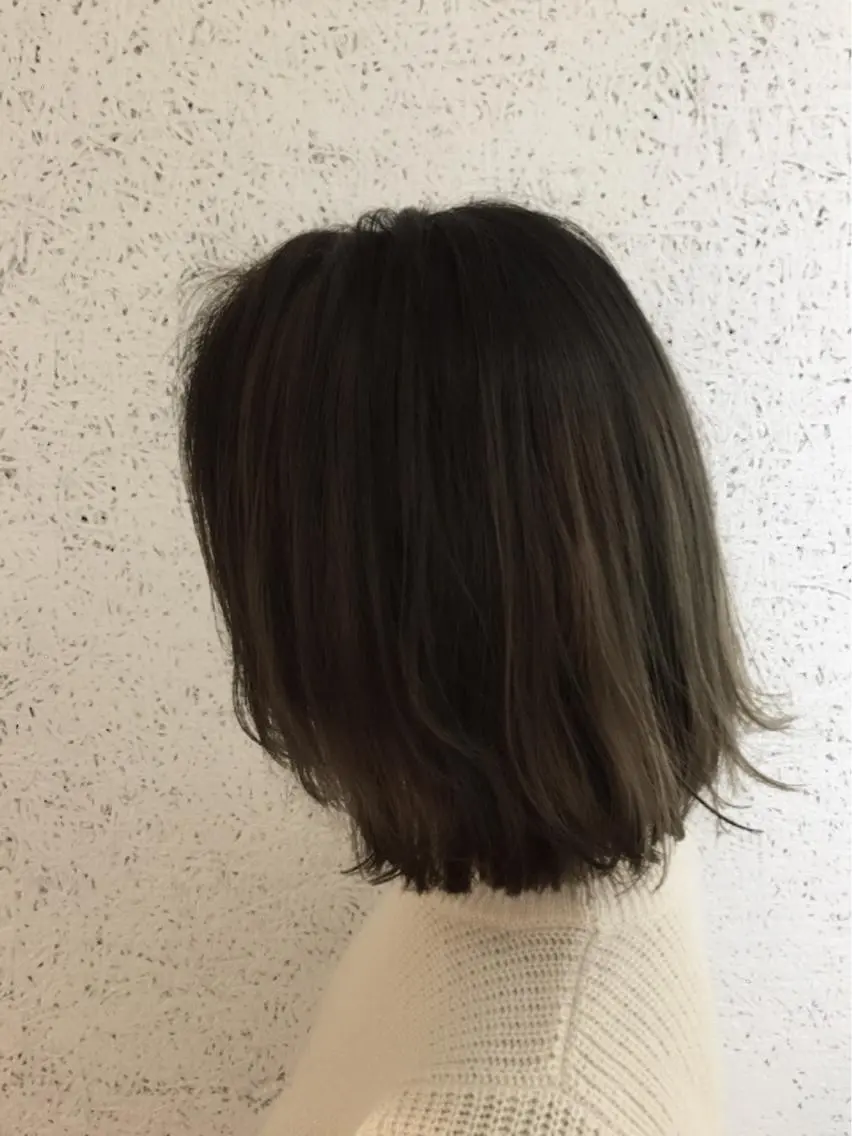 ミディアム カラー ヘアアレンジ 切りっぱなしボブ アディクシーカラー 透明感カラー イルミナカラー ボブ ヘアカラー トリートメント ヘアセット ✨ハイクオリティ✨ 山本香也のヘアスタイル