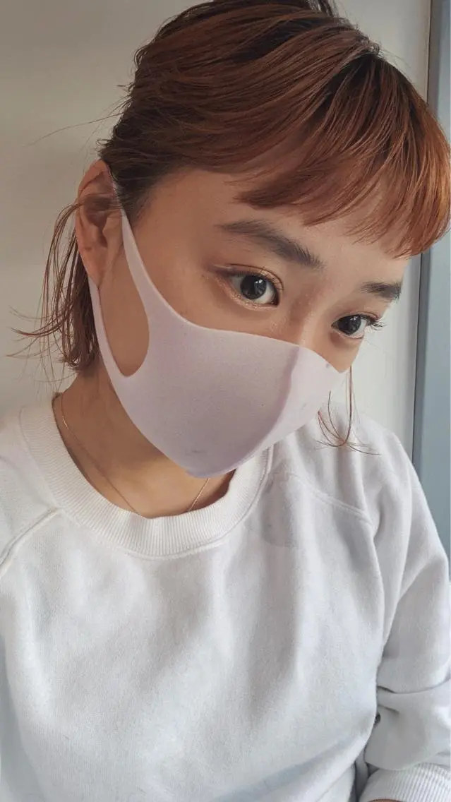 カラー ベージュカラー オレンジ オレンジベージュ 佐伯 和佳のヘアスタイル