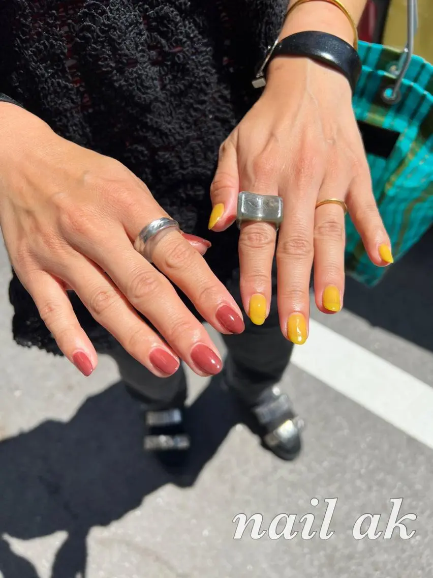 ネイル ハンドネイル ak nail .のネイルデザイン