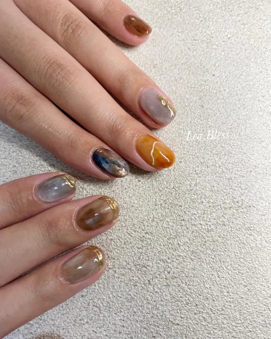 ネイル ハンドネイル Lea Bless 河原町のネイルデザイン