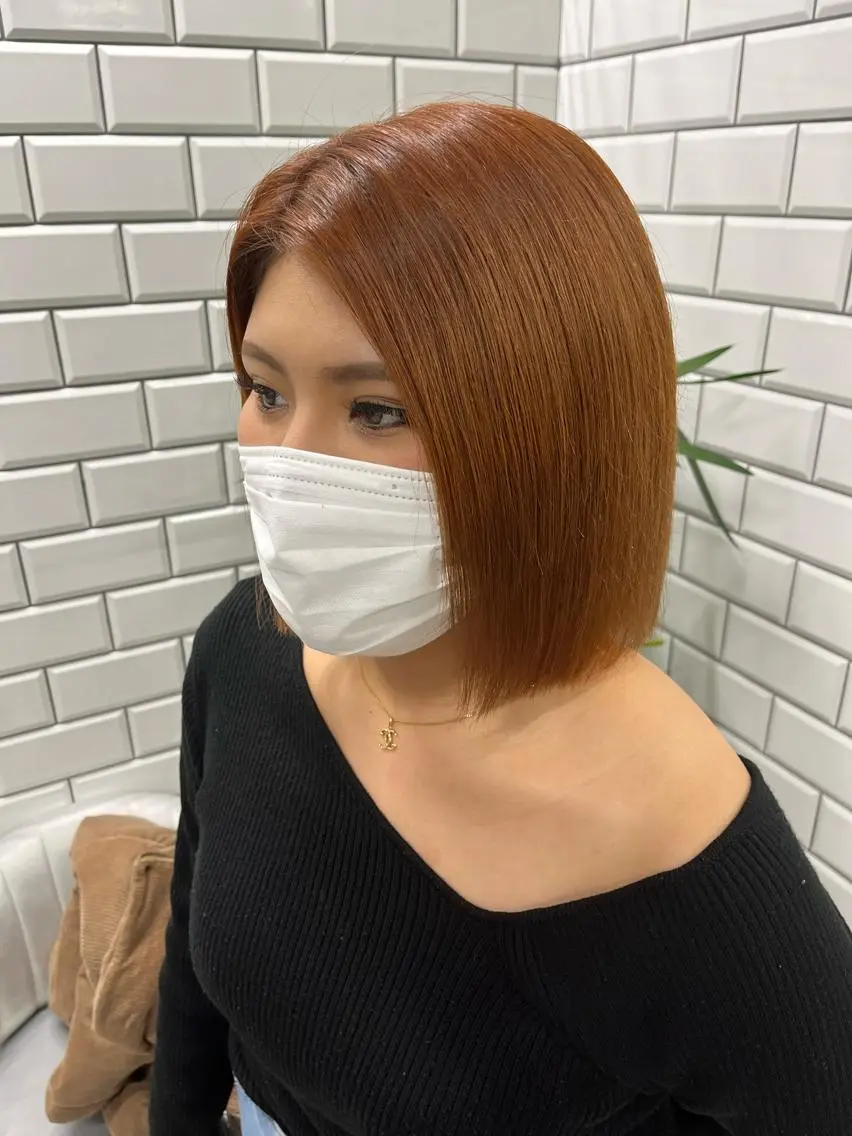 ショート カラー カット ヘアカラー トリートメント ヘアセット newi赤羽 HINATAのヘアスタイル