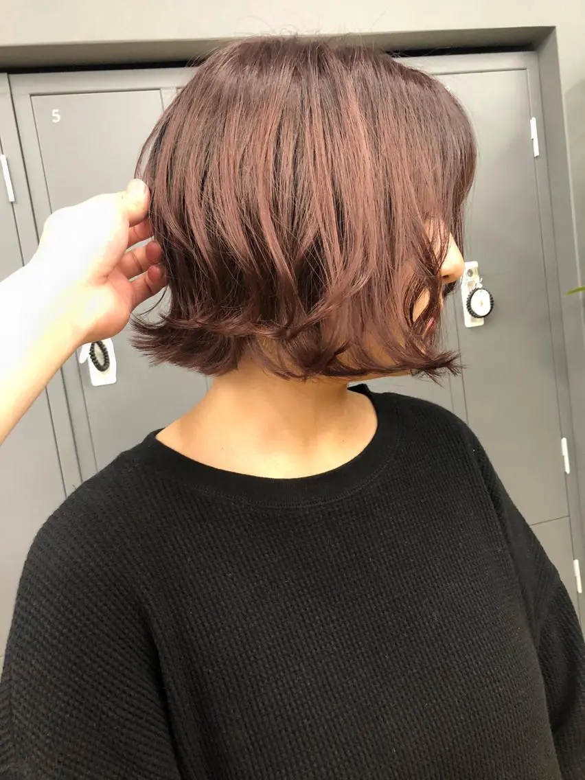ミディアム カラー ラベンダーカラー ピンクカラー ピンクラベンダー GIEN 末吉 海斗のヘアスタイル