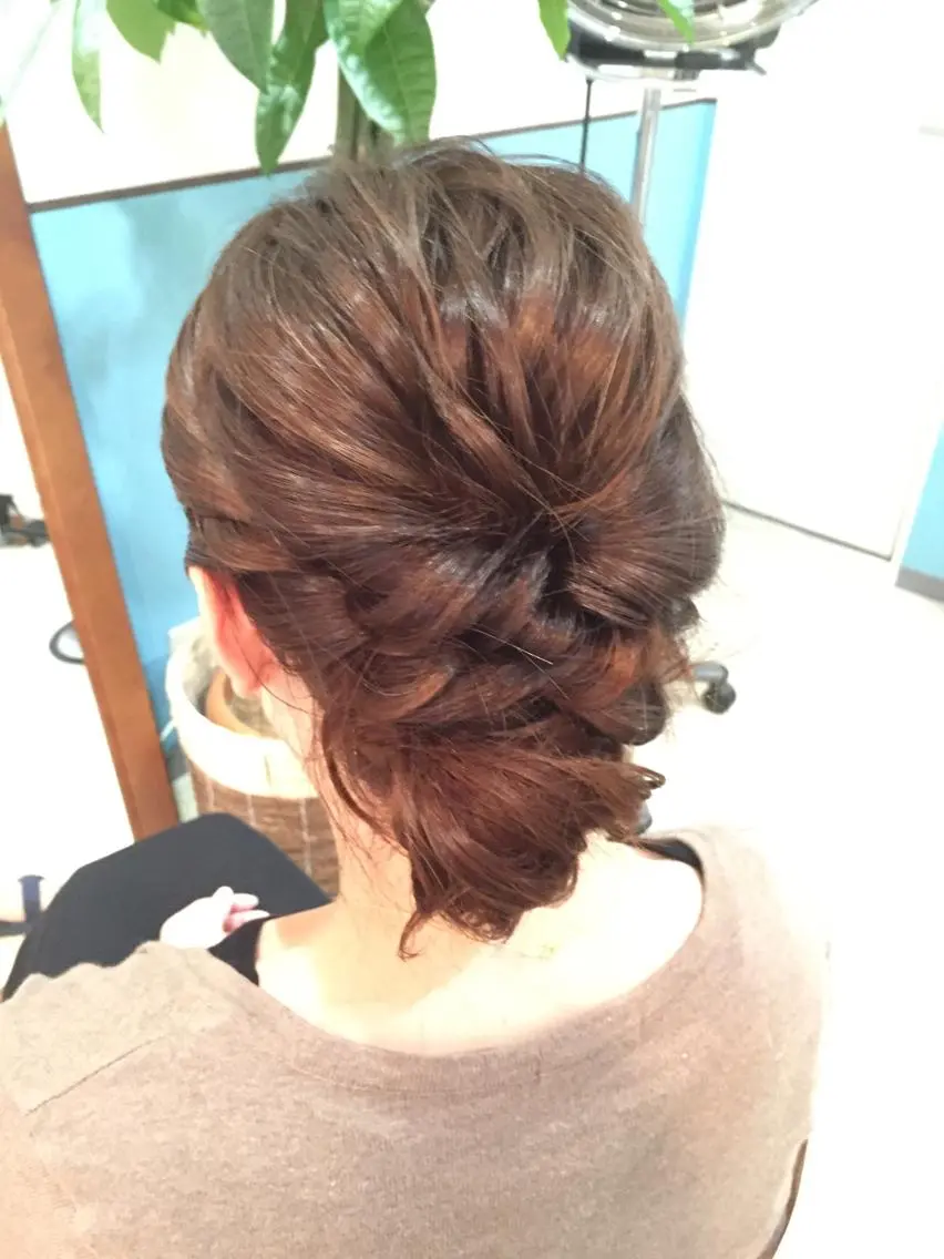 ショート ミディアム セミロング ロング カラー パーマ ヘアアレンジ メンズ 早朝✨ヘアセット 着付け/清水玲歌のヘアスタイル