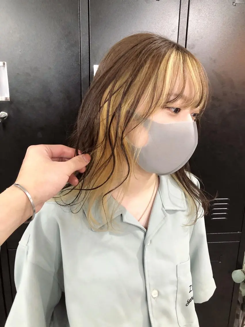 ロング カラー パーマ ヘアアレンジ メンズ キッズ ネイル マツエク・マツパ メンズバレイヤージュ メンズブリーチ メンズハイライト メンズインナーカラー メンズ韓国風 エビスザキレン/メン ズ/心斎橋🌳のヘアスタイル