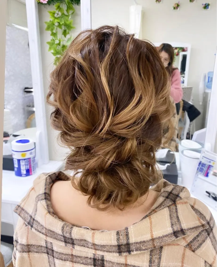 ヘアアレンジ ヘアセット ヘアセットサロン ココのヘアスタイル