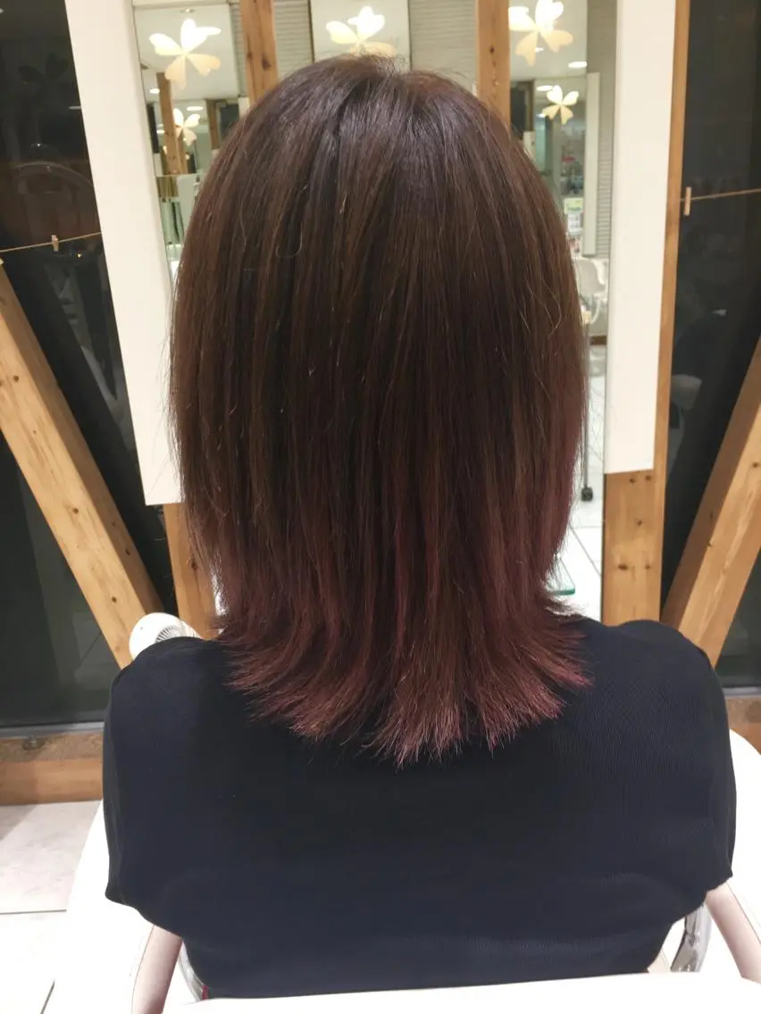カラー グラデーションカラー ピンクカラー 落合孝臣/新潟駅南 /髪質改善のヘアスタイル