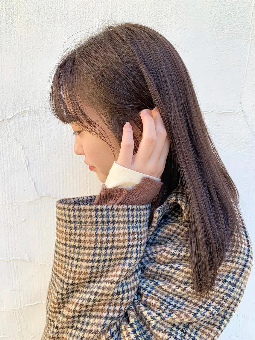 ミディアム カラー カット ヘアカラー トリートメント 🇺🇸✂️🍟 こんあゆみのヘアスタイル