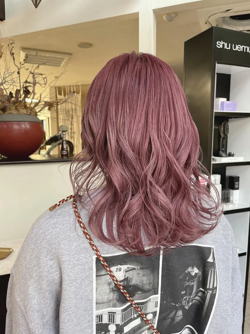 ミディアム カラー ヘアカラー トリートメント コレットヘアー 田中アヤノのヘアスタイル