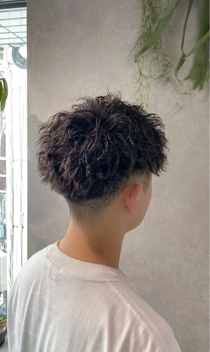 パーマ メンズ カット パーマ お洒落カジュアル🍃 まなとのヘアスタイル
