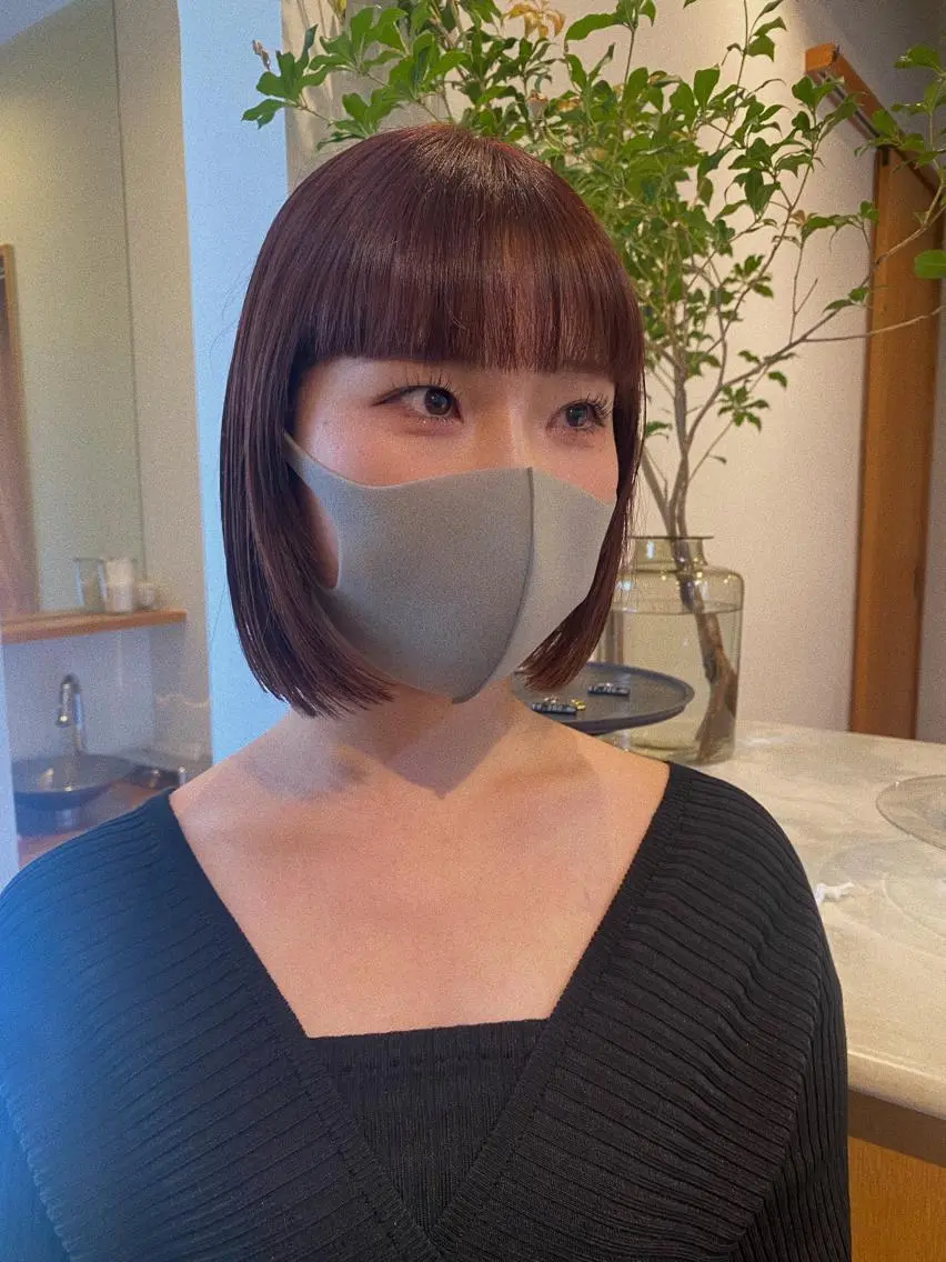 ミディアム カラー 砂原 ひよりのヘアスタイル