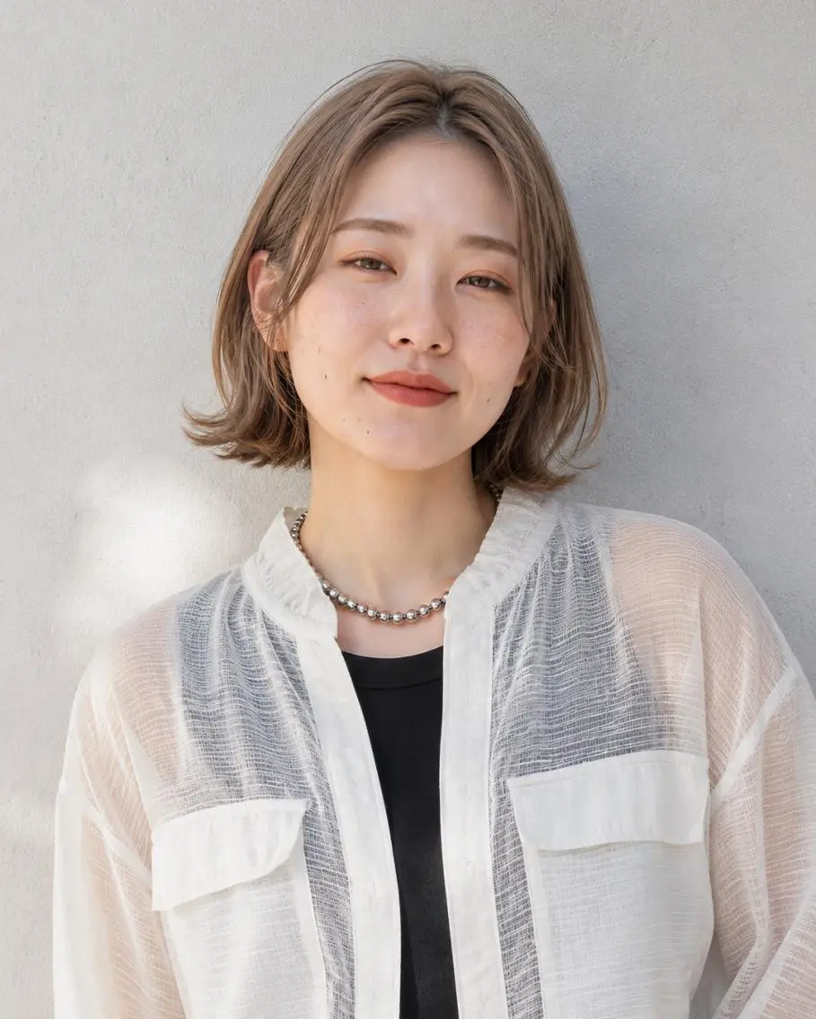ミディアム カラーモデル募集☆ 山村梨香のヘアスタイル