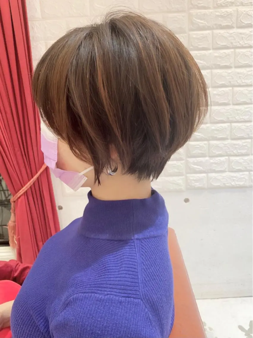 ショート カラー 大人女性ショート専門 tomodaのヘアスタイル