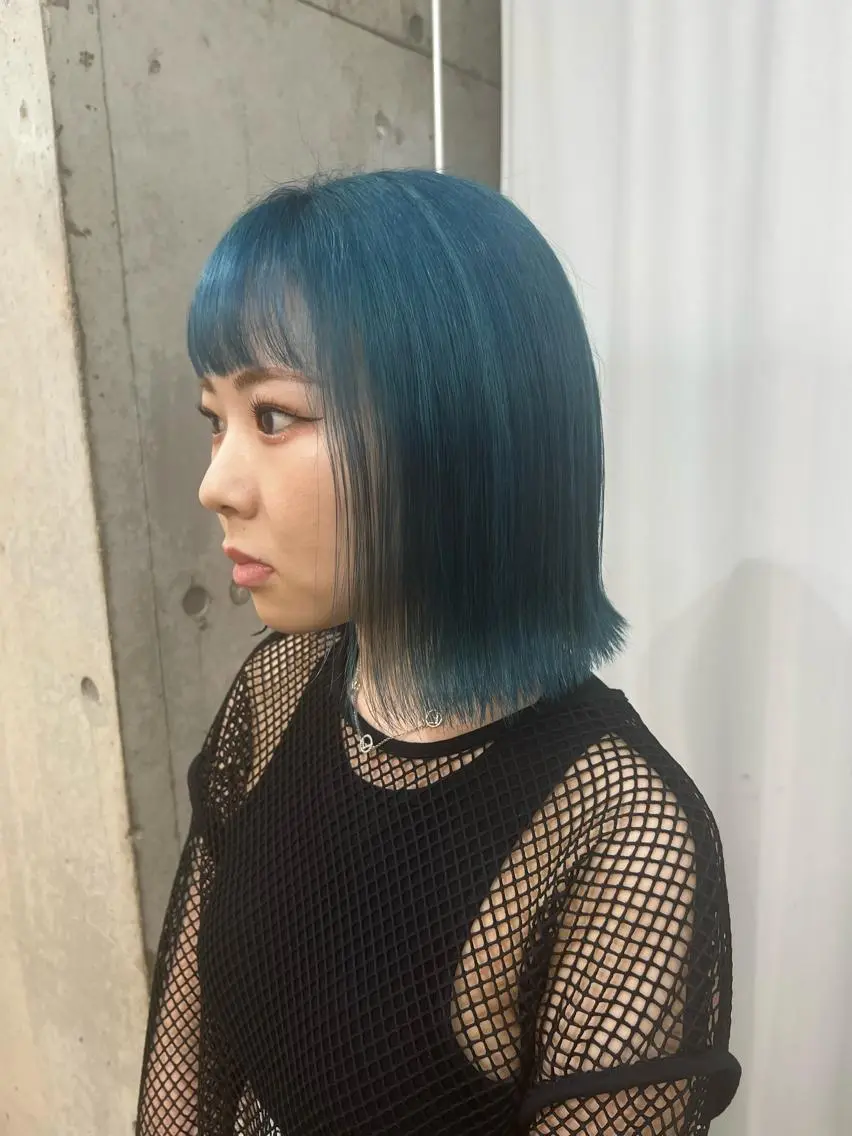 ショート カラー ブルーカラー ヘアカラー Ayaka🩰🎀 ガーリー/暖色♡のヘアスタイル