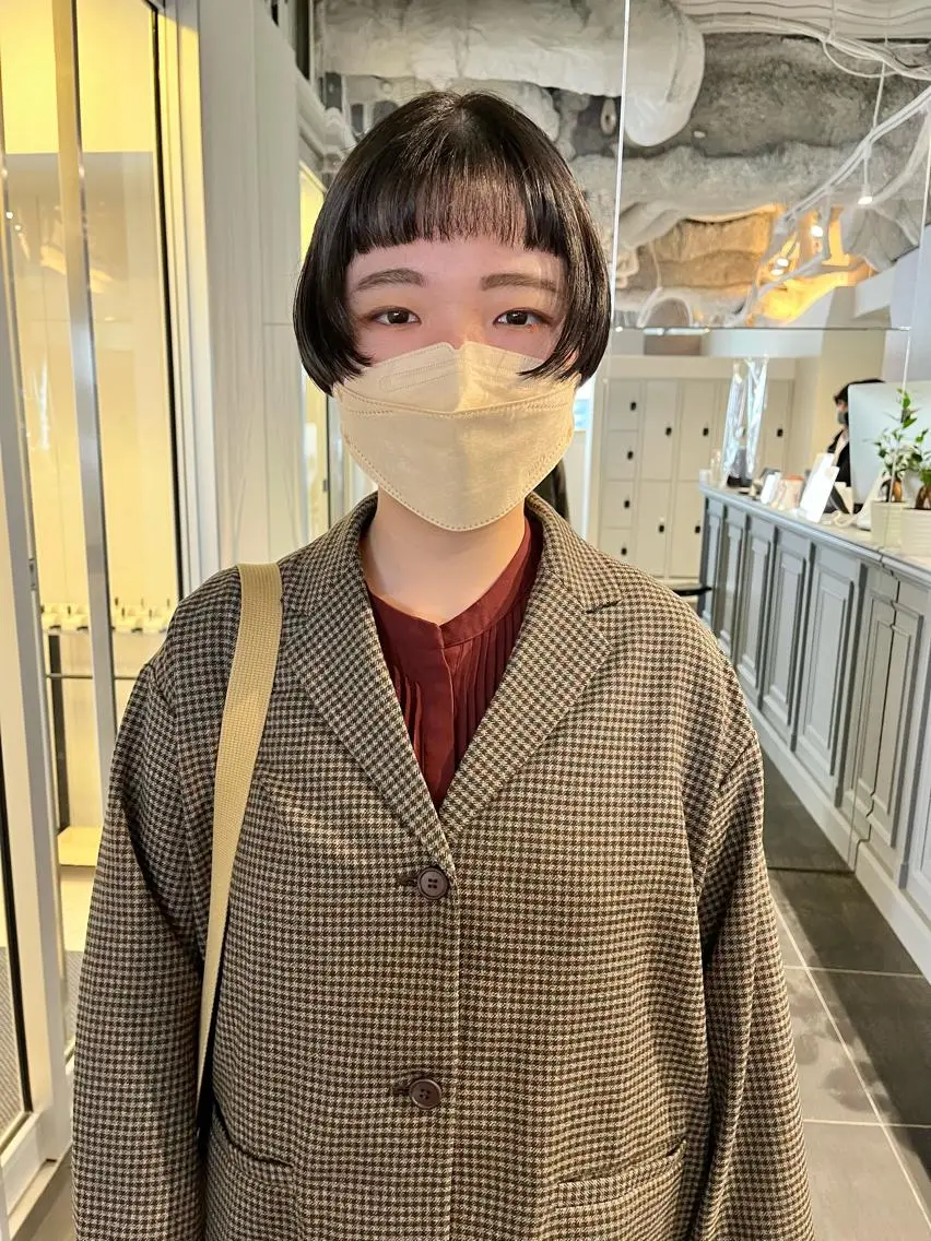 ショート ショートボブ ハンサムショート ボブ オン眉 ショートヘア カット ショート/パーマ/ カラー/FUKOのヘアスタイル