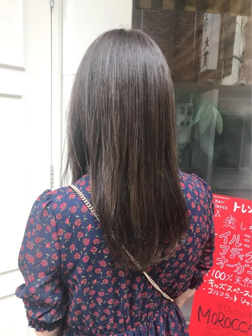 ミディアム カラー グレージュ 🫟Blanco🫟 Color&Careのヘアスタイル