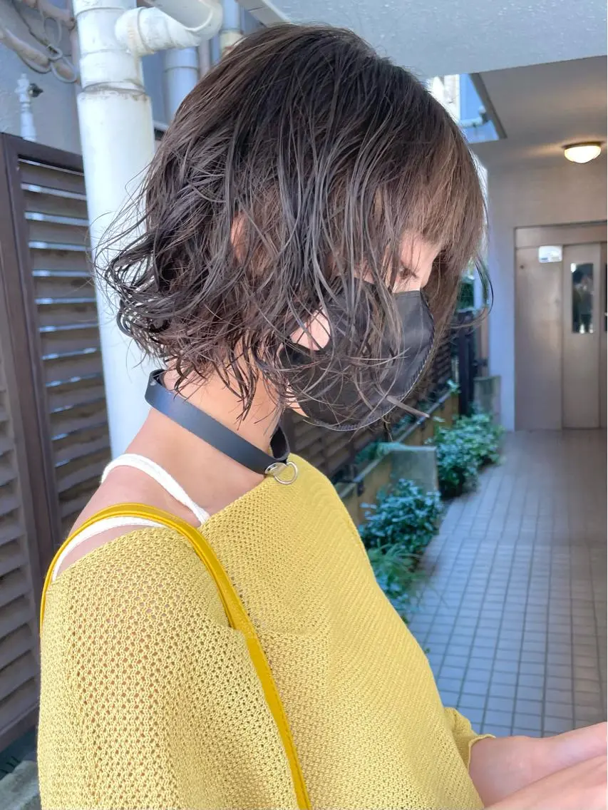 ショート パーマ 髪質改善 縮毛矯正/ レイヤー/銀座/本木のヘアスタイル