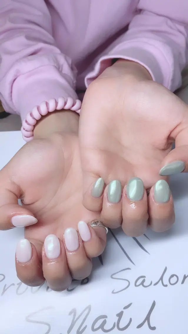 ネイル 西大分S.Nail 𓏲⋆🪸.⋆⸜🫧のネイルデザイン