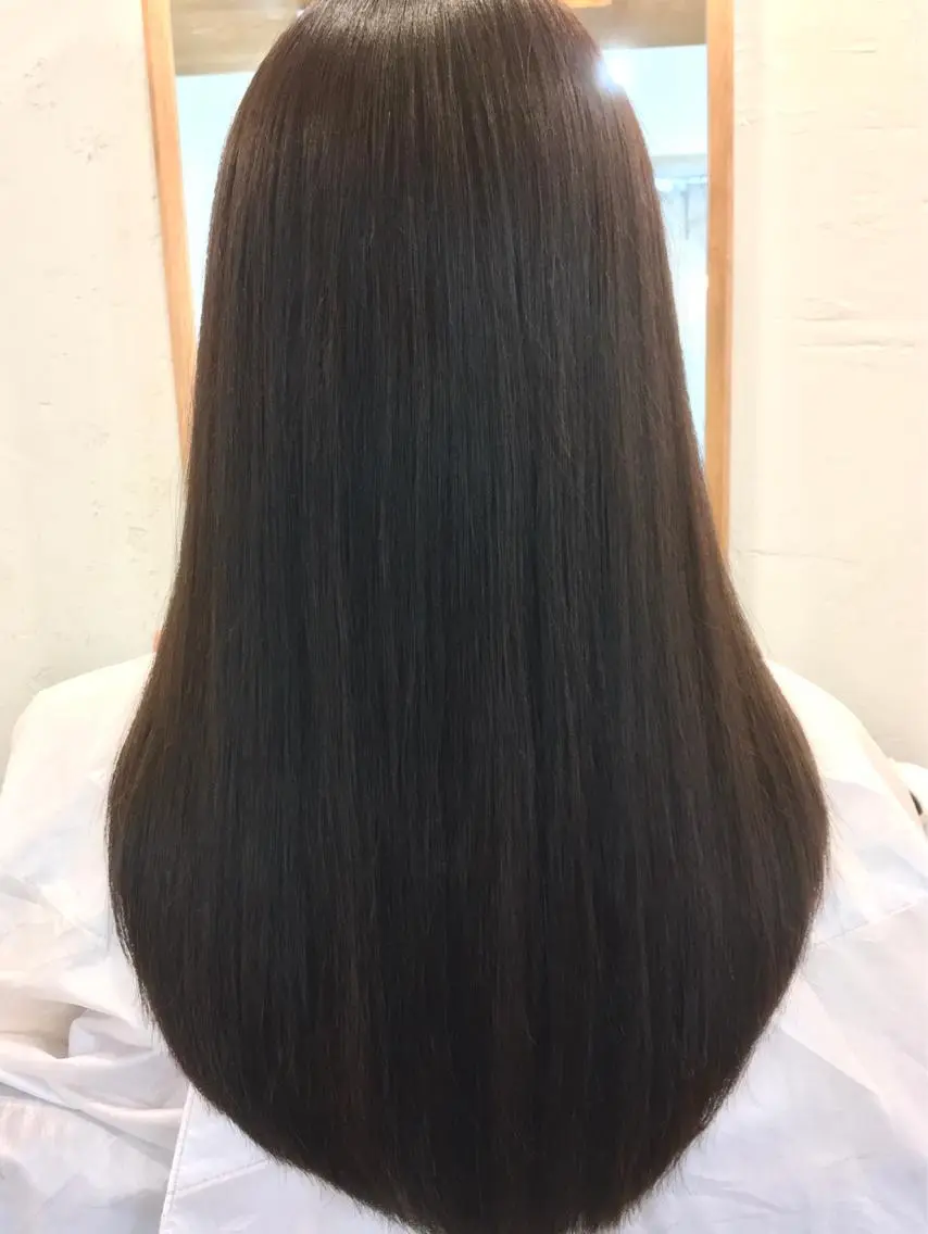 ロング カラー 縮毛矯正 【🉐学割】応援📣 ミニモ限定🤩千 田のヘアスタイル